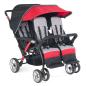 Mobile Preview: Kinderwagen 4-Sitzer Linea Quard Sport, schwarz/rot