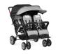 Preview: Kinderwagen 4-Sitzer Linea Quard Sport, schwarz/grau