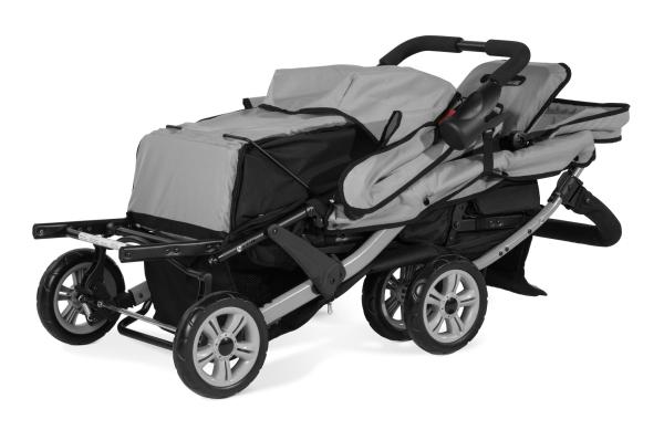 Kinderwagen 3-Sitzer Linea Quard Sport, schwarz/grau