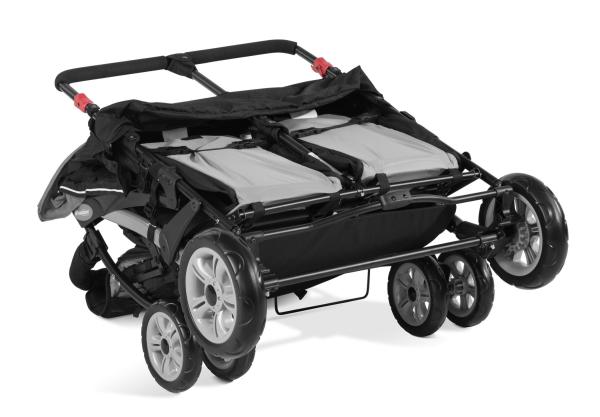 Kinderwagen 4-Sitzer Linea Quard Sport, schwarz/grau