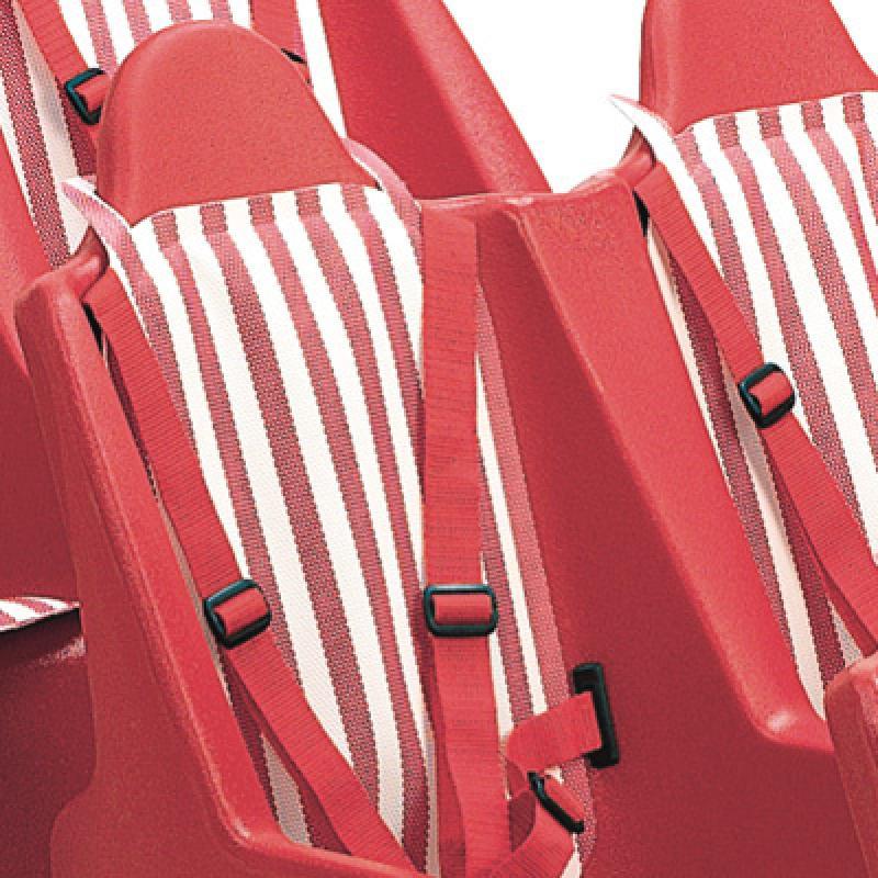 Ersatzsitzkissen für Kindersitze Kinderbuggy, rot/weiss